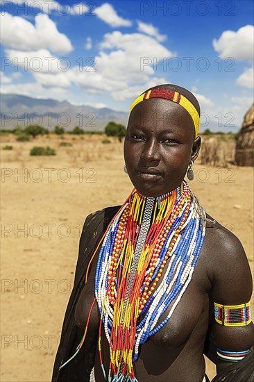 Young woman with necklace