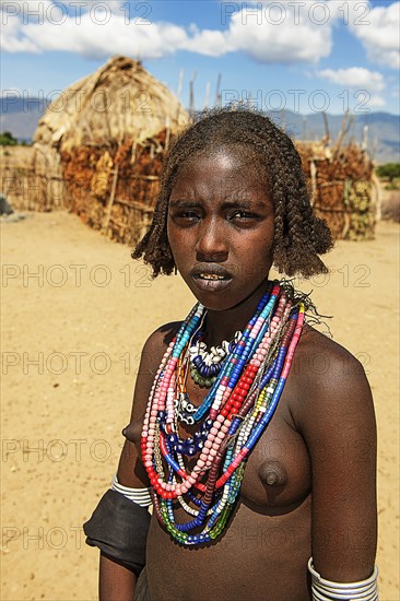 Young woman with necklace