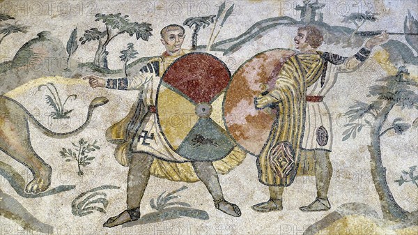 Ancient floor mosaic