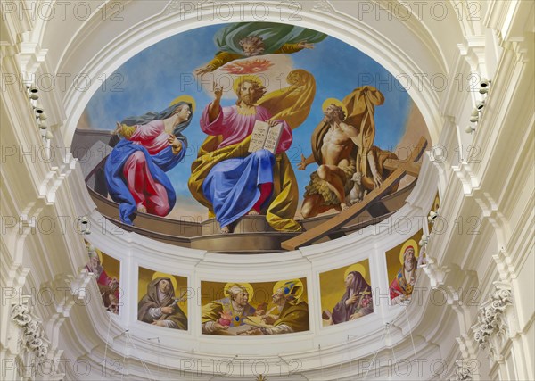 Ceiling fresco in the Cathedral San Nicolo