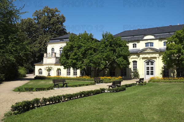 Teahouse and orangery in palace garden Altenburg