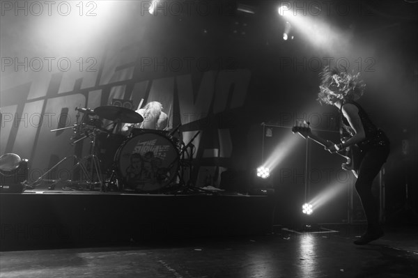 The British indie rock band The Subways live in the Schuur Lucerne