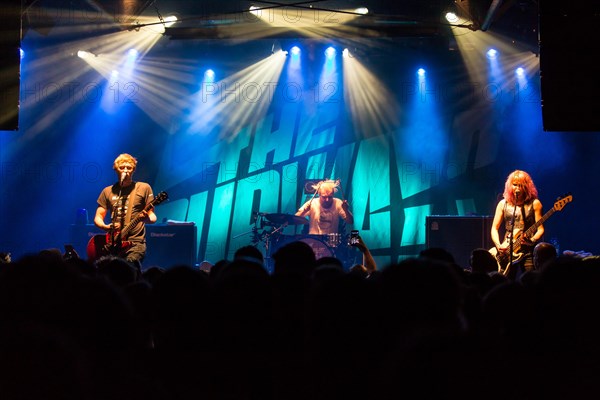 The British indie rock band The Subways live in the Schuur Lucerne