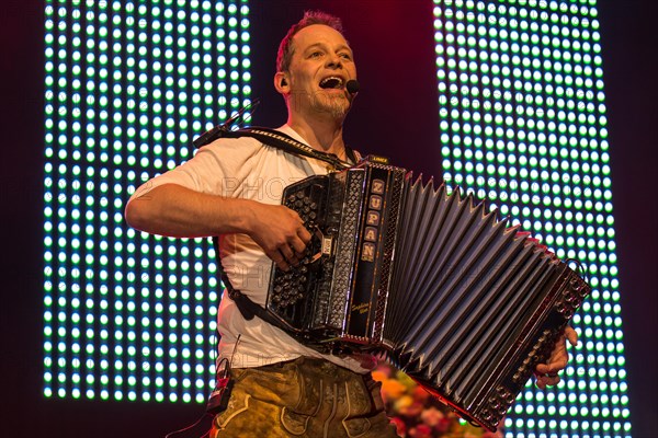 The Duo Alpenwind with Gerd Winkler on accordion live at the 16th Schlager Nacht in Luzern