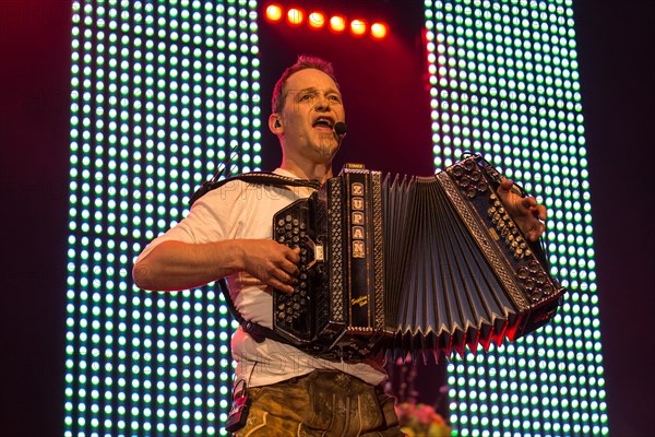 The Duo Alpenwind with Gerd Winkler on accordion live at the 16th Schlager Nacht in Luzern