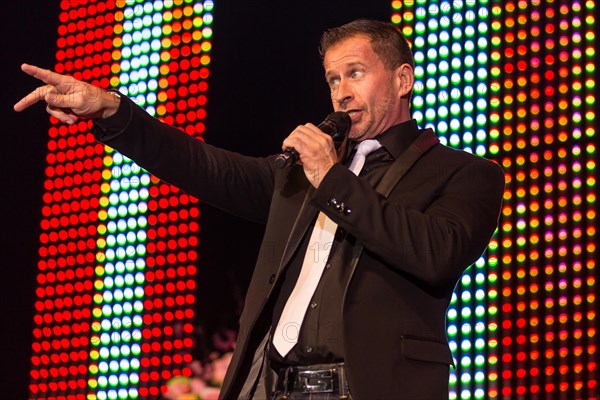 The Swiss pop singer and presenter Leonard live at the 16th Schlager Nacht in Lucerne