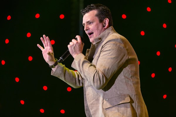 The Austrian pop singer and accordion player Marc Pircher live at the 16th Schlager Nacht in Lucerne