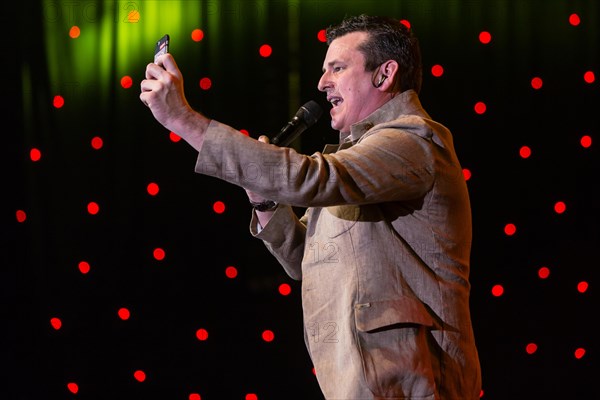 The Austrian pop singer and accordion player Marc Pircher live at the 16th Schlager Nacht in Lucerne