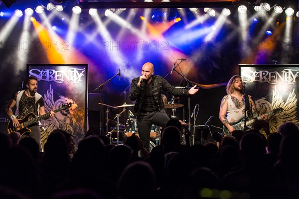 The Austrian Symphonic-Metal-Band Serenity with singer Georg Neuhauser and singer Natascha Koch live in the Schuur Lucerne