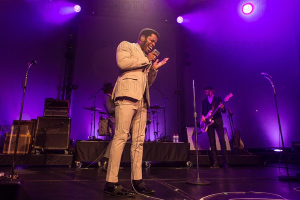 The US-American Rhythm and Blues Band Vintage Trouble live at the Blue Balls Festival Lucerne