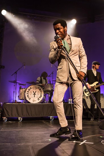 The US-American Rhythm and Blues Band Vintage Trouble live at the Blue Balls Festival Lucerne