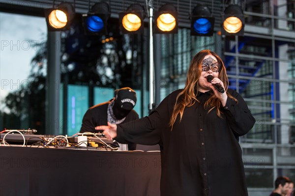 The German Hip Hop Duo Schatten und Helden live at the Blue Balls Festival Lucerne