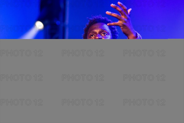 The British soul singer Kwabs live at the Blue Balls Festival Lucerne