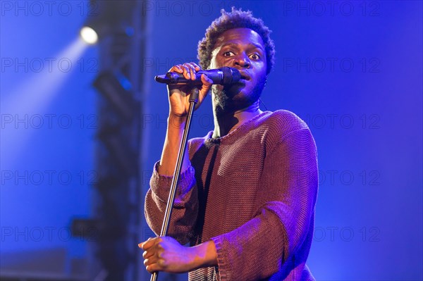 The British soul singer Kwabs live at the Blue Balls Festival Lucerne