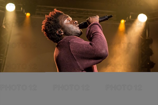 The British soul singer Kwabs live at the Blue Balls Festival Lucerne