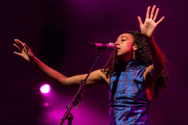 The British soul singer Corinne Bailey Rae live at the Blue Balls Festival Lucerne