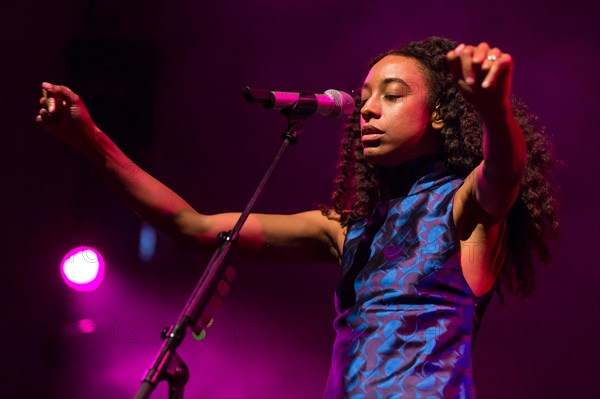 The British soul singer Corinne Bailey Rae live at the Blue Balls Festival Lucerne