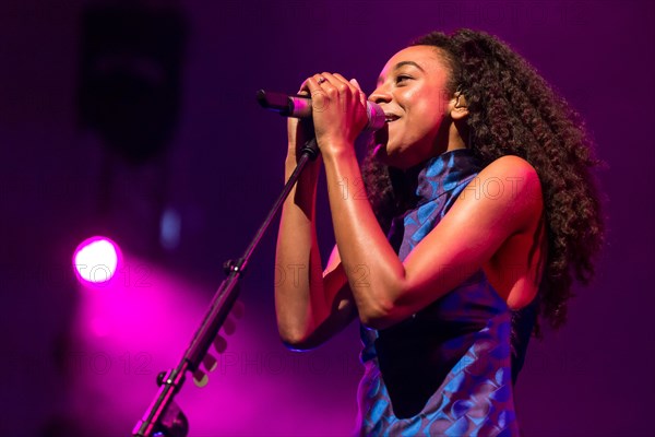 The British soul singer Corinne Bailey Rae live at the Blue Balls Festival Lucerne