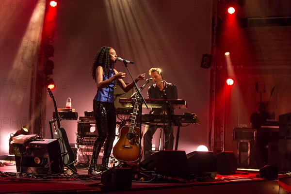 The British soul singer Corinne Bailey Rae live at the Blue Balls Festival Lucerne