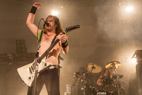 The Australian hard rock band Airbourne live at the Blue Balls Festival Lucerne