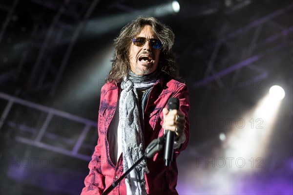 The British-American rock band Foreigner with singer Kelly Hansen live at the Magic Night at the Heitere Zofingen