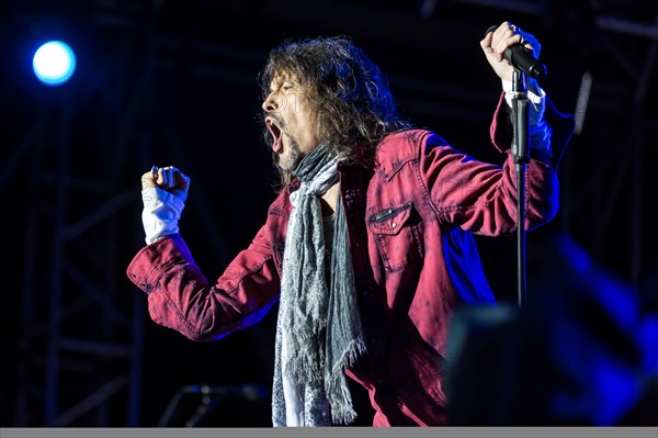 The British-American rock band Foreigner with singer Kelly Hansen live at the Magic Night at the Heitere Zofingen