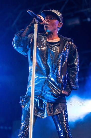 The British band Skunk Anansie with singer Deborah Anne Dyer alias Skin live at the 26th Heitere Open Air in Zofingen