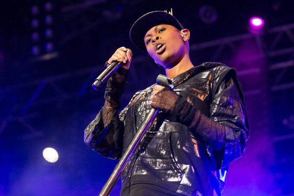 The British band Skunk Anansie with singer Deborah Anne Dyer alias Skin live at the 26th Heitere Open Air in Zofingen