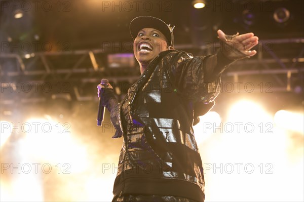 The British band Skunk Anansie with singer Deborah Anne Dyer alias Skin live at the 26th Heitere Open Air in Zofingen