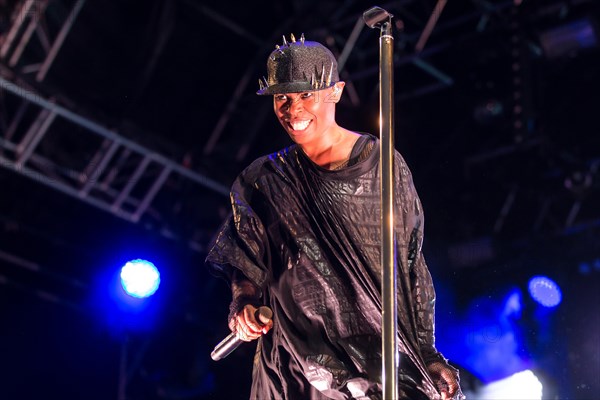 The British band Skunk Anansie with singer Deborah Anne Dyer alias Skin live at the 26th Heitere Open Air in Zofingen