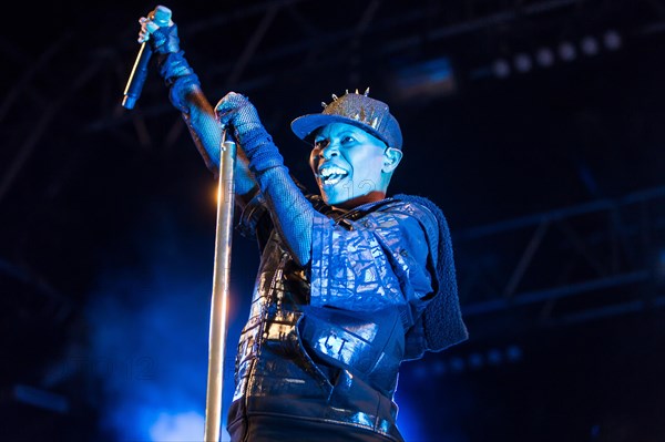 The British band Skunk Anansie with singer Deborah Anne Dyer alias Skin live at the 26th Heitere Open Air in Zofingen