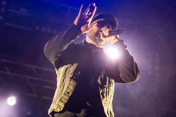 The German rapper and producer Paul Hartmut Wurdig alias Sido live at the 26th Heitere Open Air in Zofingen