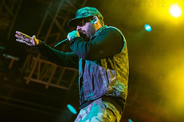 The German rapper and producer Paul Hartmut Wurdig alias Sido live at the 26th Heitere Open Air in Zofingen