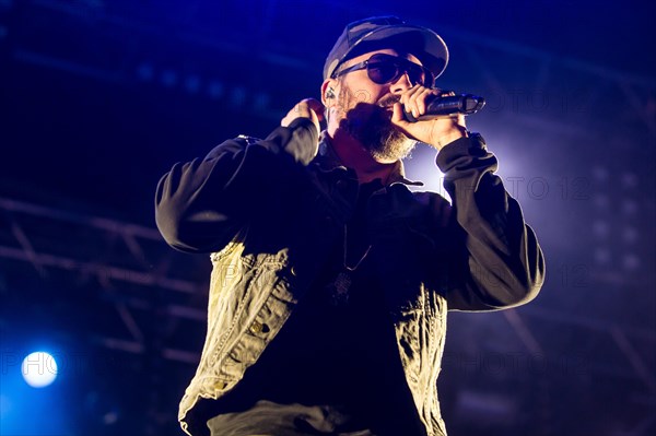 The German rapper and producer Paul Hartmut Wurdig alias Sido live at the 26th Heitere Open Air in Zofingen