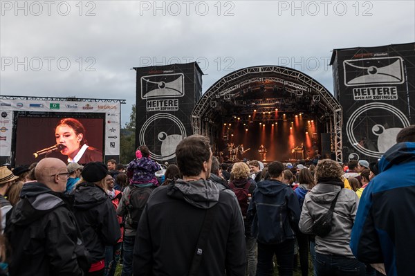 The French pop singer Jain live at the 26th Heitere Open Air in Zofingen