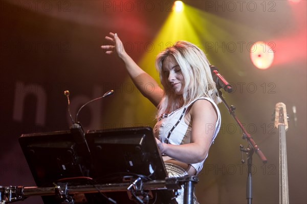 The British electropop band Clean Bandit live at the 26th Heitere Open Air in Zofingen