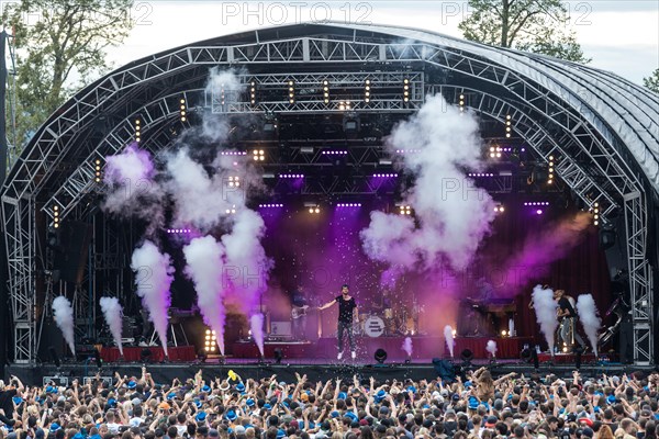 The German singer and songwriter Mark Forster live at the 27th Heitere Open Air in Zofingen