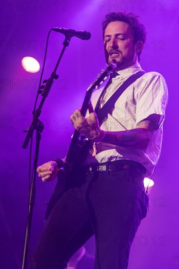 The British musician Frank Turner & The Sleeping Souls live at the 27th Heitere Open Air in Zofingen