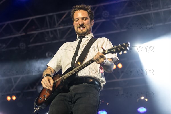 The British musician Frank Turner & The Sleeping Souls live at the 27th Heitere Open Air in Zofingen