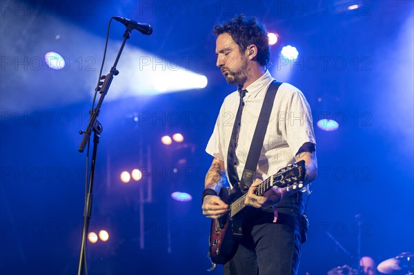 The British musician Frank Turner & The Sleeping Souls live at the 27th Heitere Open Air in Zofingen