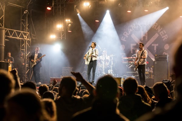 The British musician Frank Turner & The Sleeping Souls live at the 27th Heitere Open Air in Zofingen