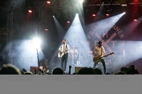 The British musician Frank Turner & The Sleeping Souls live at the 27th Heitere Open Air in Zofingen