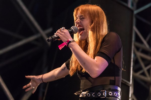 The Swedish electropop duo Icona Pop with singers Aino Jawo and Caroline Hjelt