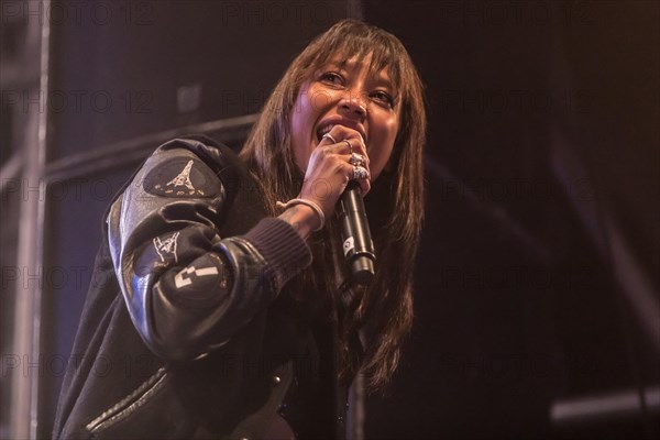 The Swedish electropop duo Icona Pop with singers Aino Jawo and Caroline Hjelt