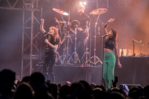 The Swedish electropop duo Icona Pop with singers Aino Jawo and Caroline Hjelt