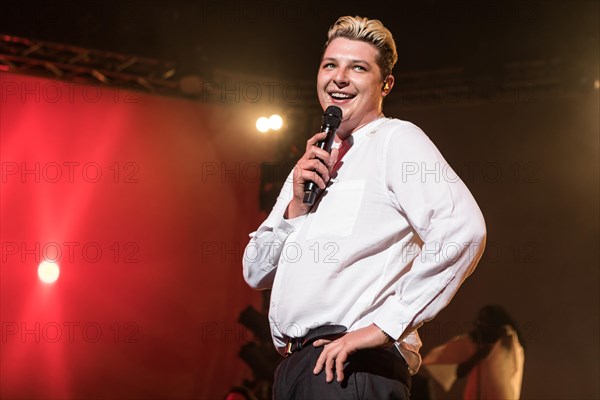 The British soul singer John Newman live at the 25th Blue Balls Festival in Lucerne