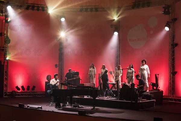 The British musician and songwriter Benjamin Clementine live at the 25th Blue Balls Festival in Lucerne