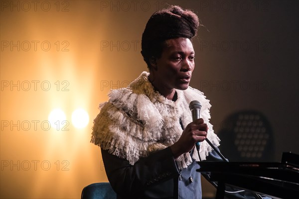 The British musician and songwriter Benjamin Clementine live at the 25th Blue Balls Festival in Lucerne