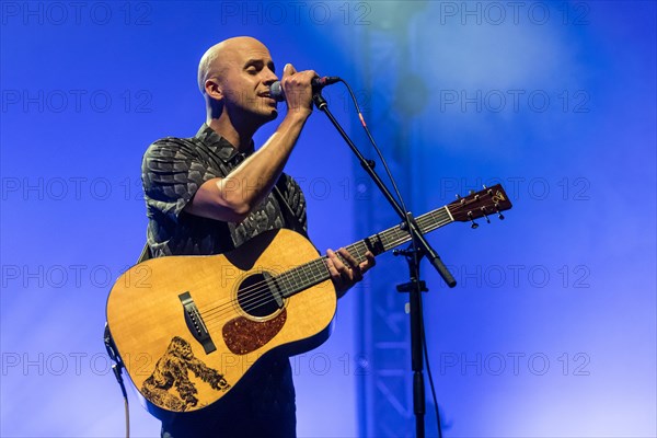 The Belgian singer and songwriter Milow live at the 26th Blue Balls Festival in Lucerne