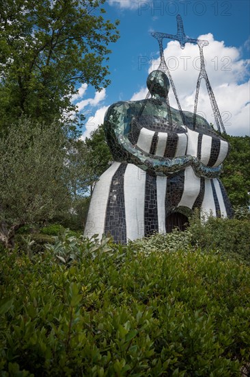 Sculpture in the Giardino dei Tarocchi or Garden of the Tarot